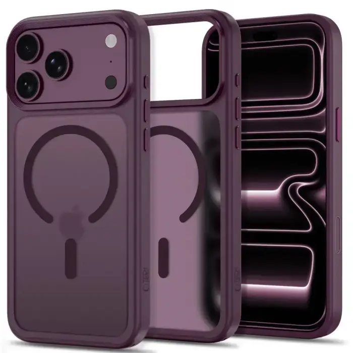 TECH-PROTECT MAGMAT MAGSAFE CC IPHONE 17 PRO / 18 PRO MATĒTS BORDO