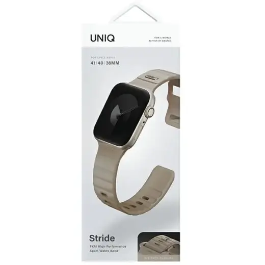 Uniq Stride Strap for Apple Watch 38 | 40 | 41 mm - Beige Foto 7