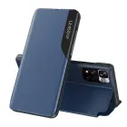 Eco Leather View Case Elegant Flip Cover with Stand Function Poco M4 Pro 5G Blue — Foto 1