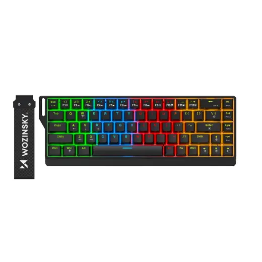 Wozinsky WKGP-1165 Mechanical Gaming Keyboard with RGB Backlight - Black Foto 2
