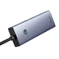 Hub Baseus UltraJoy Series Lite 4-Port (USB to USB 3.0*3+RJ45*1+USB-C 5V) (gray) Foto 5