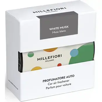 Millefiori Textil Floral White Musk ( barevná ) - Vůně do auta