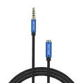 TRRS 3.5mm Male to 3.5mm Female Audio Extender 5m Vention BHCLJ Blue Photo