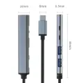 HUB adapter USB C 3.1 5in1, USB C PD, USB C Фото num