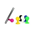 Phone holder with a round head - purple Photo