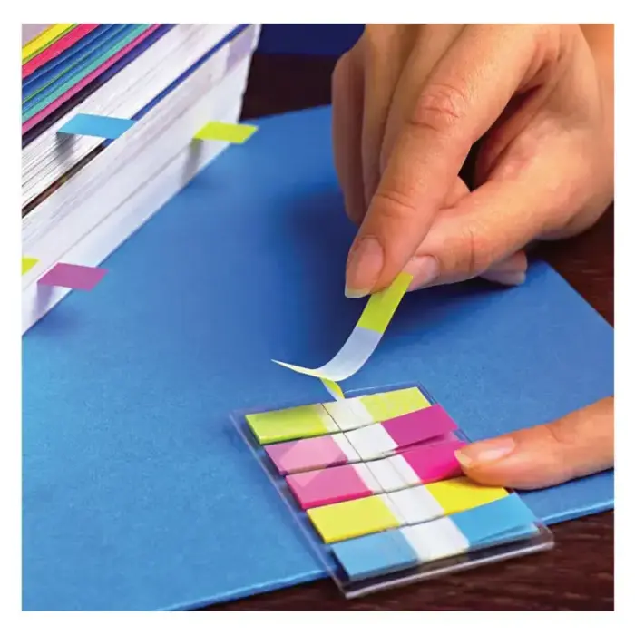 Pašlīpošie indeksi Post-it  12x43 mm 5 krāsas Photo