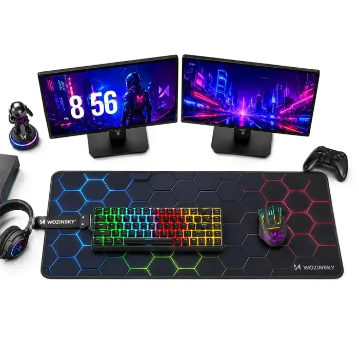 Wozinsky WPD-B800 Gaming Desk Pad 800x300mm Waterproof with Pattern - Black