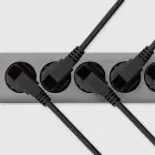 Qoltec Power strip | 5 sockets | 1.8m | Grey — Foto 6