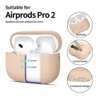 TECH-PROTECT SILICONE APPLE AIRPODS PRO 1 / 2 CAFFE LATTE — Foto 2