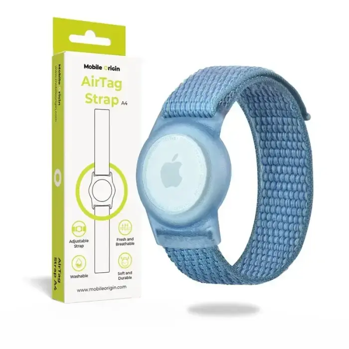 Mobile Origin AirTag Strap, blue