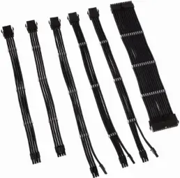 PSU Kabeļu Pagarinātāji Kolink Core 6 Cables Black Фото num