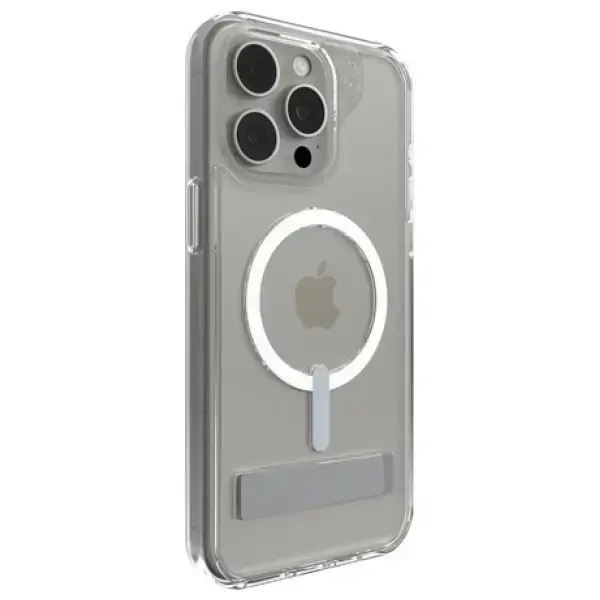 Etui ZAGG Crystal Palace Snap Kickstand  MagSafe do iPhone 15 Pro Max przezroczysty/clear Foto 4