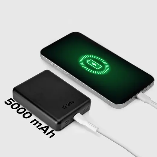 SBS TEBB5000MAG1CK внешний аккумулятор (powerbank) | 5000 mAh | 10W | USB-C, MagSafe | черный Фото num