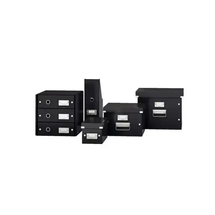 Arhīva kārba saliekama Leitz Snap'n'store, x-large, 285 x 357 x 367 mm, kartona, melna Foto 2