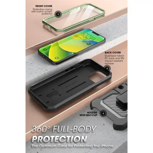 Supcase Unicorn Beetle Pro case for iPhone 14 Plus green Photo
