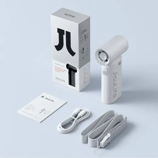 Jisulife Handheld Fan Life9 5000mAh Portable USB Fan - Gray Foto 5