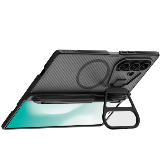 Nillkin CamShield Prop Magnetic Pen Slot Case for Samsung Galaxy Z Fold 7 Transparent Black Foto 3
