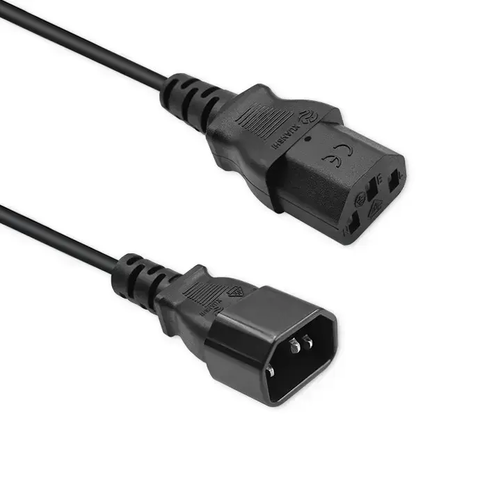 Qoltec Power extension cable IEC C13/C14 | 3x1.0mm² | 1.8m