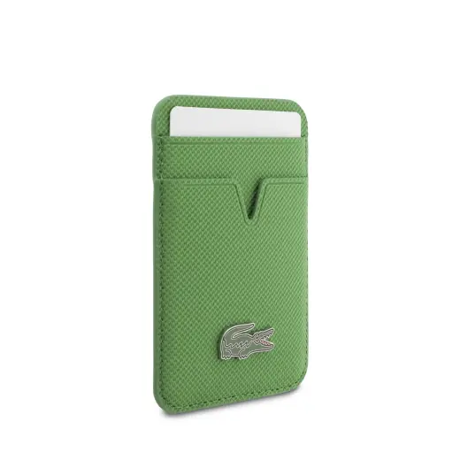 Lacoste Iconic Petit Pique MagSafe Case + Wallet for iPhone 17 Pro Max Green Foto 7