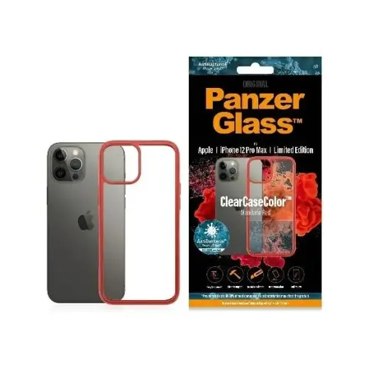 PanzerGlass ClearCase case for iPhone 12 Pro Max - transparent and red Photo