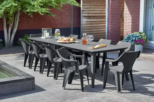 Dārza krēsls Dante Low Back pelēks Foto 2