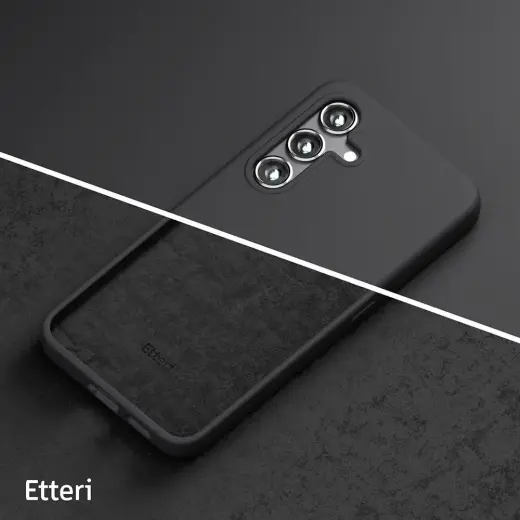 Etteri Silikona telefona maciņš Samsung Galaxy S25 Plus melns Foto 10