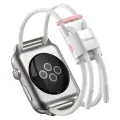 Baseus Adjustable sports strap Let`s Go for Apple Watch 3|4|5|6|SE 38|40mm (LBAPWA4-A24) White-pink Фото num