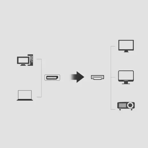 Ugreen Однонаправленный кабель DisplayPort to HDMI 4K 30 Гц 32 AWG 1,5 м (DP101 10239) Фото num