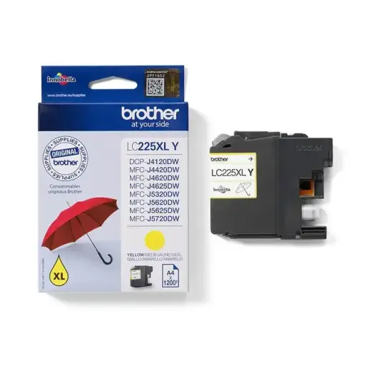 Brother Ink LC 225XL Yellow Gelb 1,2k (LC225XLY) Photo