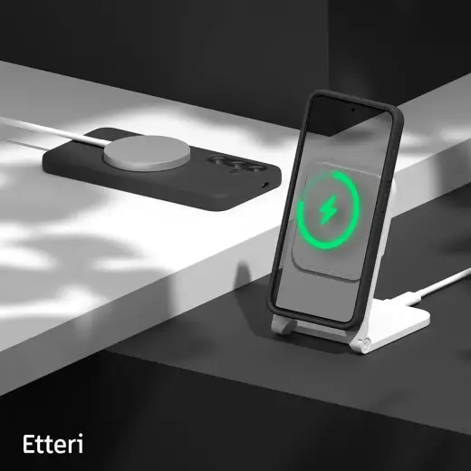Etteri Silikona telefona maciņš Samsung Galaxy S25 Plus melns Foto 7