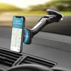 Magnetic car phone holder Forcell F-Grip Carbon H-CT327 windshield / dashboard black Photo