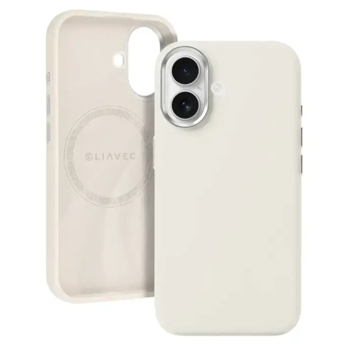 Liavec Silky phone case with MagSafe support for iPhone 17 beige