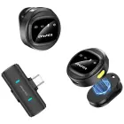 Wireless Lavalier Microphone AWEI MK3 Duo black — Foto 1