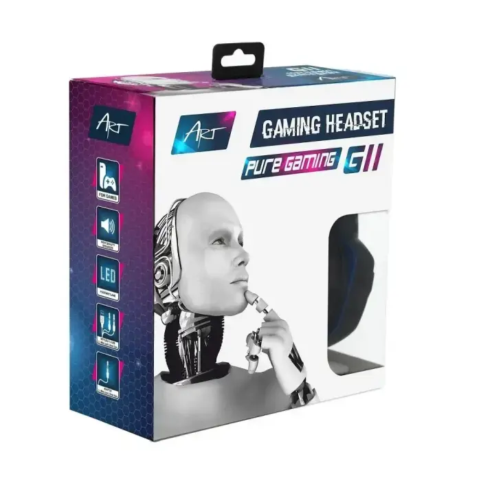 Wire headphones Jack 3,5 mm / USB A Art gaming G11 black Foto 8