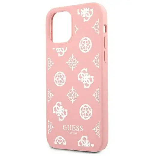 Guess GUHCP12LLSPEWPI iPhone 12 Pro Max 6,7" różowy|pink hard case Peony Collection Фото num