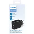 Philips DLP2610 tīkla lādētājs | 2 X USB | melns — Foto 1