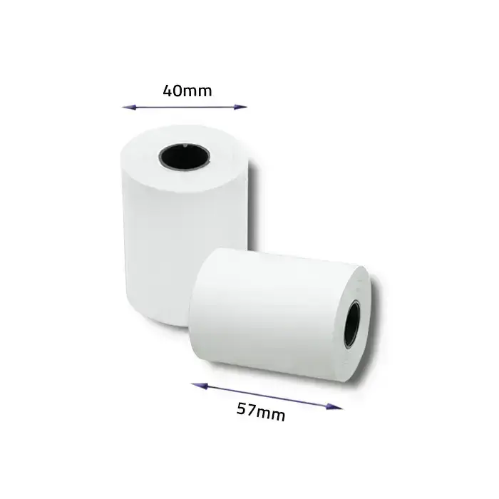 Qoltec Thermal roll 57 x 16 | 55g / m2 | 10 pcs. | BPA free Foto 3