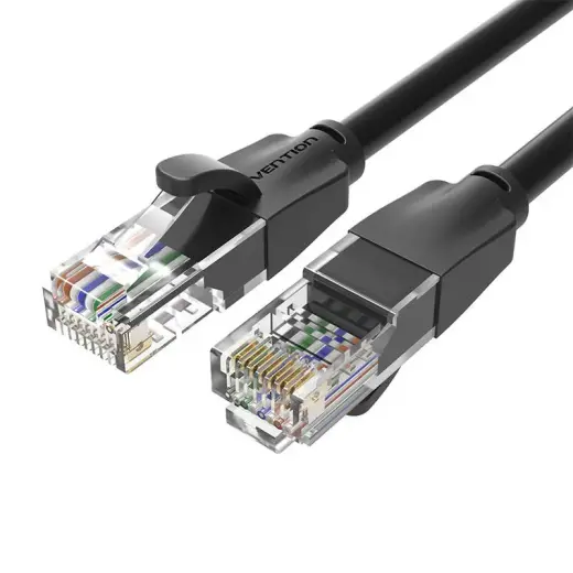 Kabel sieciowy UTP CAT6 Vention IBEBG RJ45 Ethernet 1000Mbps 1,5m czarny Photo