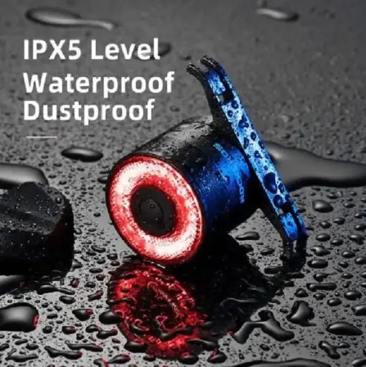Rockbros Q3 rear bicycle lamp with intelligent stop system - black Photo