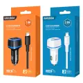KAKU Car Charger KSC-528 Shengyu - 2xUSB - 2,8A with USB to Lightning white Foto 5
