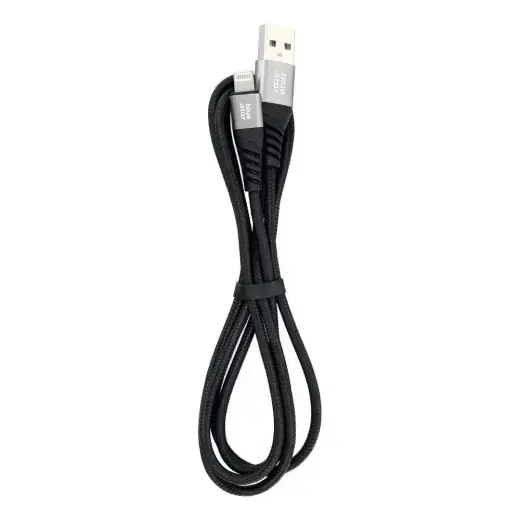 Cable USB A to Lightning Blue Star 2,4A with braid 1,2 m TFK-DC-003 black Photo