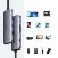 Choetech 7in1 multifunctional USB Type C HUB - 3x USB 3.2 Gen 1 | SD and TF memory card reader | HDMI 4K 30Hz | USB Type C gray (HUB-M19 gray) Фото num