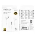 Borofone Earphones BM100 Fuente with microphone white Фото num