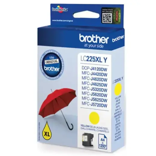 Brother Ink LC 225XL Yellow Gelb 1,2k (LC225XLY) Photo
