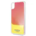 Guess GUHCI65GLCPI iPhone Xs Max różowy |pink hard case California Glow in the dark Photo