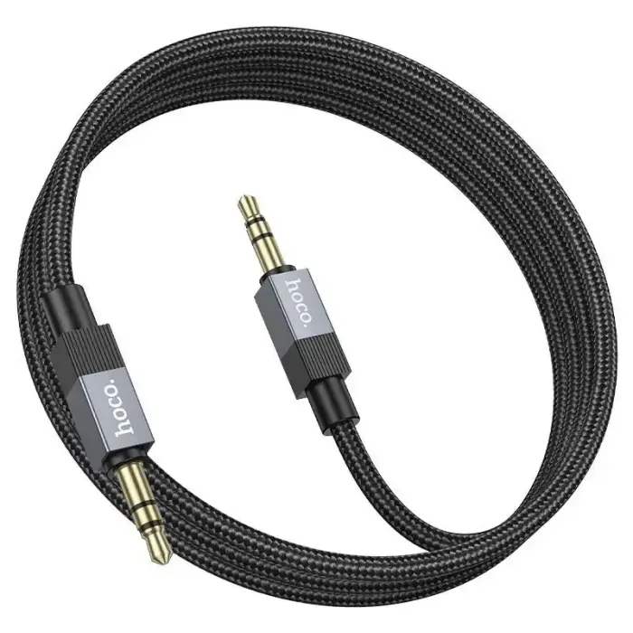 Cable AUX Jack 3,5 mm (male) to Jack 3,5 mm (male) Hoco 1 m UPA32 black Photo