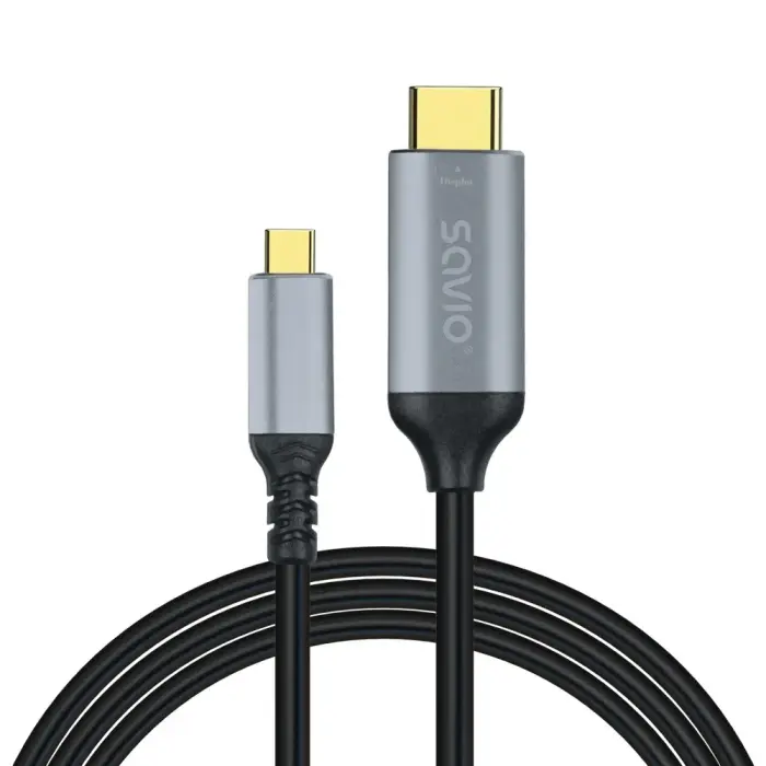 Kabelis SAVIO USB-C – HDMI 2.0B 3m