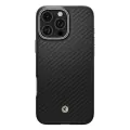 Spigen Enzo Aramid чехол с поддержкой MagSafe для телефона iPhone 16 Pro Max чёрный коричневый — Фото 2