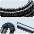 Joyroom stereo audio cable AUX 3.5 mm mini jack - USB-C for phone 1.2 m black (SY-A07) Photo