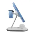 Puro Mag Station Qi2 3-in-1 Wireless Charger Compatible with MagSafe - White Foto 6